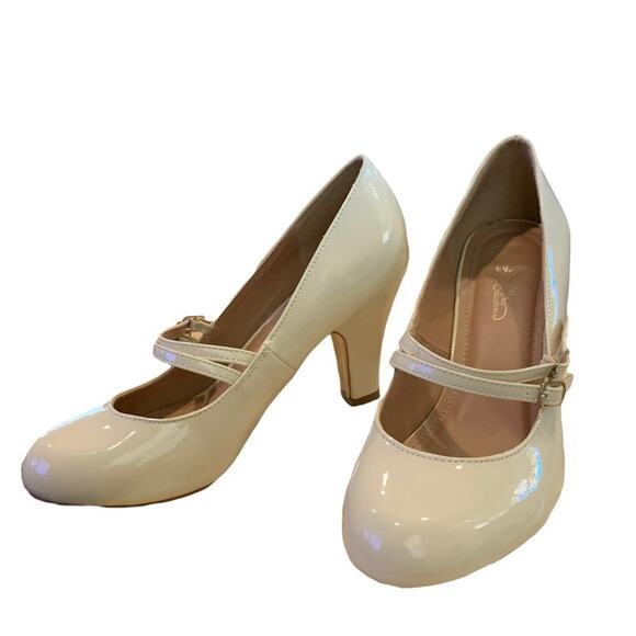 Journey collection shoes Mary Jane heels round toe all man made materials 7 - Picture 5 of 10